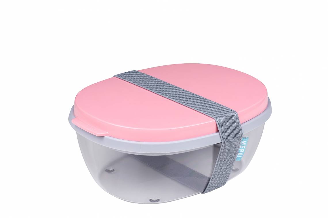 Mepal - To-Go-Range - Salatbox Ellipse, nordic pink