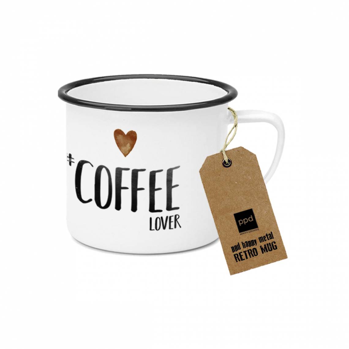 PPD Happy Metal Mug Coffee Lover 603523