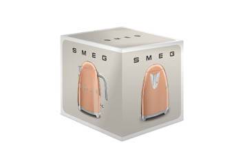 smeg: Luxuriöse Sondereditionen - Wasserkocher Rosegold, KLF03RGEU, Verpackung