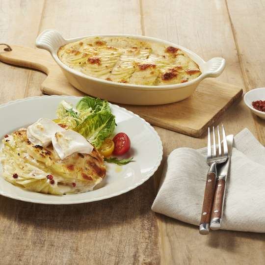 Kartoffelgratin mit Chavroux