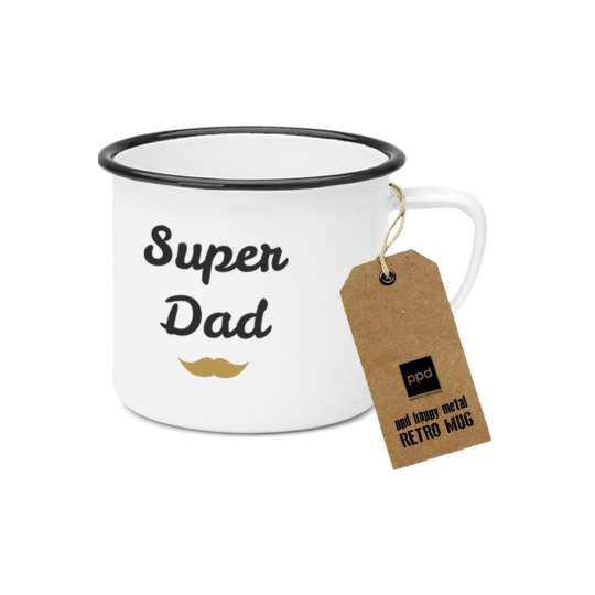 PPD Happy Metal Mug Superdad 603519