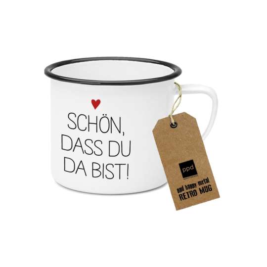 PPD Happy Metal Mug Du bist da 603521