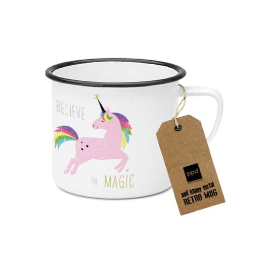 PPD Happy Metal Mug Pink Unicorn 603524