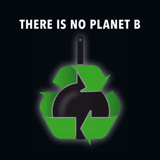 Scanpan - Nachhaltigkeit / Logo 'there is no planet b'