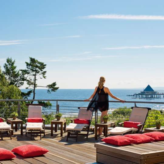 Strandhotel Ostseeblick Terrasse