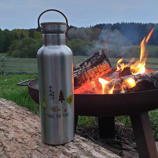 ppd Stainless Steel Bottles - Stimmungsbild Lagerfeuer