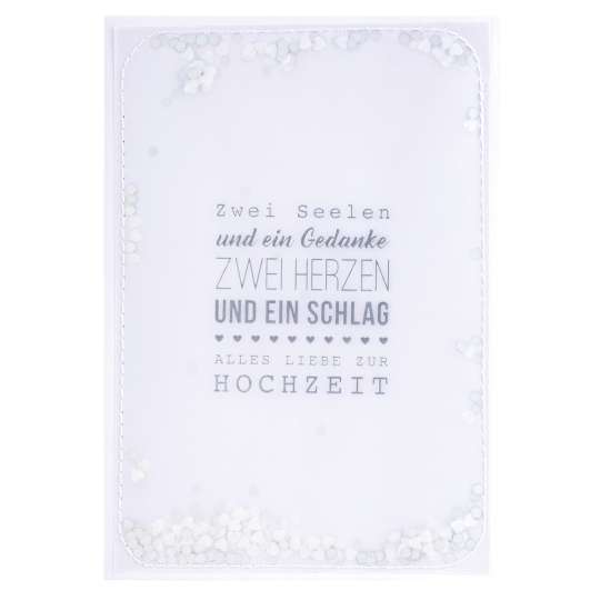 räder - Konfettikarten - Zwei Seelen - zur Hochzeit