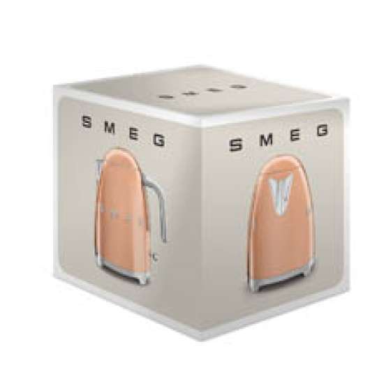 smeg: Luxuriöse Sondereditionen - Wasserkocher Rosegold, KLF03RGEU, Verpackung